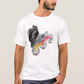 Camiseta Logotipo libre T de Nola del patín cabido