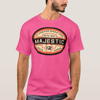 Camiseta Logotipo majestuoso de 12 óvalo (Naranja)