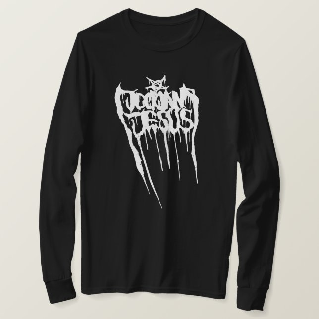 Camiseta Logotipo metalizado Longsleeve de la muerte de (Anverso del diseño)