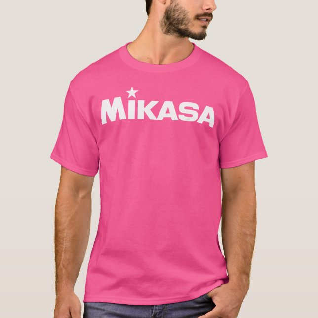 Camiseta Logotipo Mikasa (Mikasa) Atrás (Wh) Voleibol (Anverso)