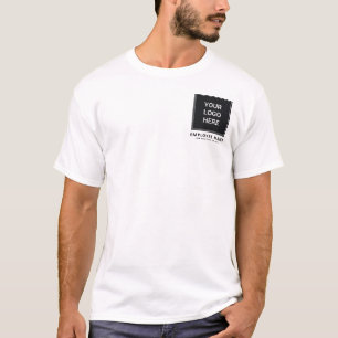 Camiseta Logotipo minimalista de la empresa para el persona