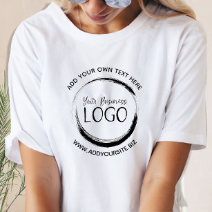 Camiseta Logotipo minimalista del círculo negro