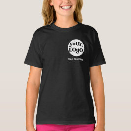 Camiseta Logotipo minimalista y negocio del texto