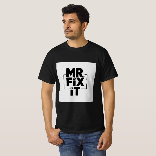 Camiseta Logotipo moderno Mr. Fix It (Anverso completo)