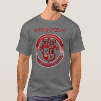 Camiseta logotipo muerto de la universidad de la rata