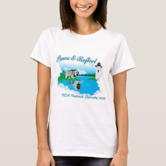 Camiseta Logotipo nacional de KCA para los fondos blancos