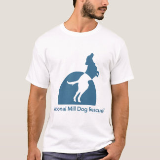 Camiseta Logotipo nacional del rescate del perro del molino