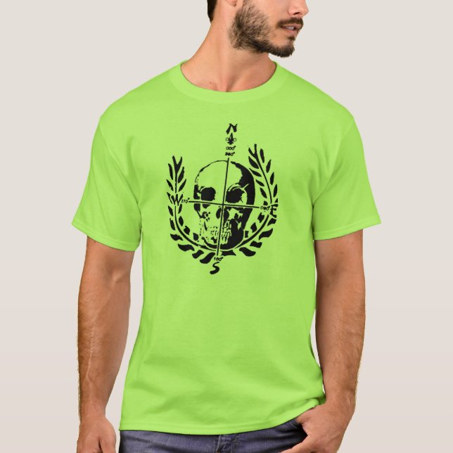 Camiseta Logotipo náutico T del cráneo (Anverso)
