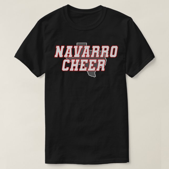 Camiseta Logotipo Navarro Cheer Texas Premium TShirt (Diseño del anverso)