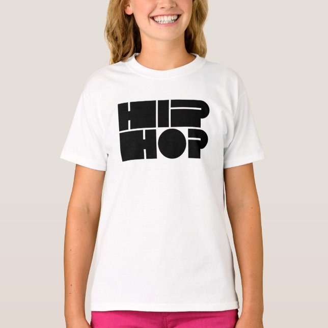 Camiseta logotipo negrita de Hip Hop (Anverso)