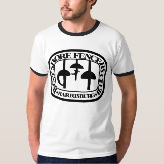 Camiseta Logotipo negro adulto del anillo T w/WSFC