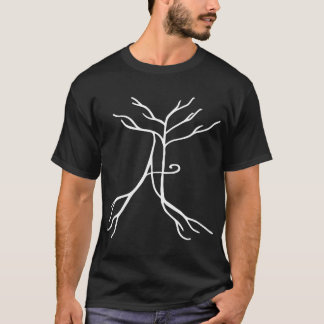 Camiseta Logotipo negro de la música del cazador de Alivia
