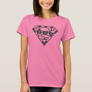 Camiseta Logotipo negro de Supergirl Argyle