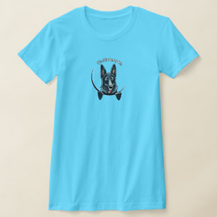 Camiseta Logotipo negro del pastor alemán IAAM