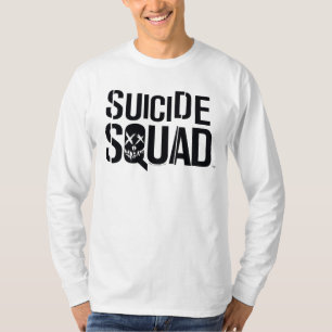 Camiseta Logotipo negro del pelotón el del suicidio