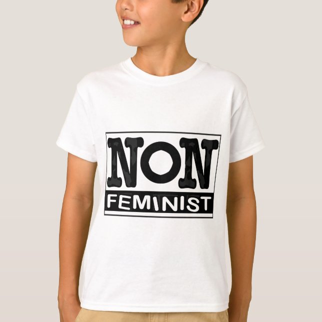 Camiseta Logotipo no-Feminista clásico (Anverso)