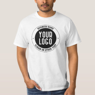 Camiseta Logotipo o diseño de su empresa Texto editable e