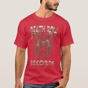 Camiseta Logotipo oficial de Death Row Records en cromo mar