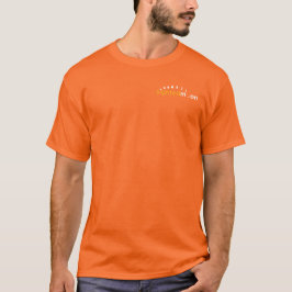 Camiseta Logotipo oficial de la luna vista naranja para hom