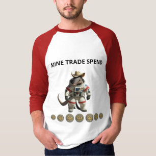 Camiseta Logotipo oficial de TexitCoin y Armadillo
