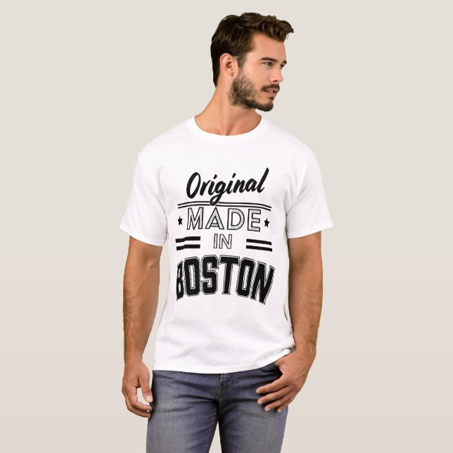 Camiseta Logotipo original hecho en Boston (Anverso completo)