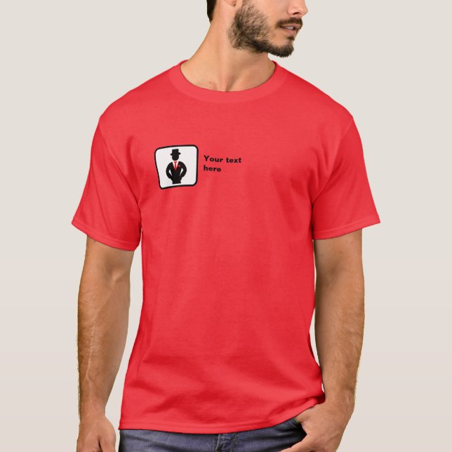 Camiseta Logotipo para Padrino de Boda -- Personalizable (Anverso)