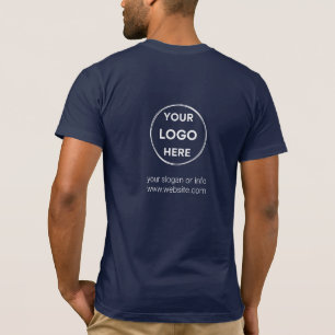 Camiseta Logotipo   Personal de Navy Business Moderno Compa