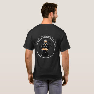 Camiseta logotipo personalizado de construcción de fontaner