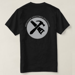 Camiseta logotipo personalizado de construcción de fontaner