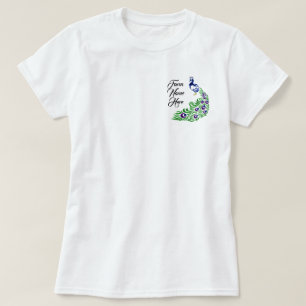 Camiseta Logotipo personalizado de la granja de pavo real