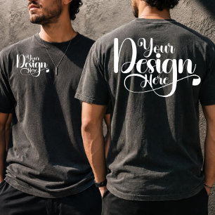 Camiseta Logotipo personalizado de negocio en parte delante