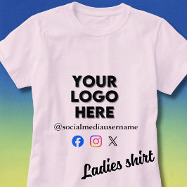Camiseta *Logotipo personalizado y negocio de redes sociale