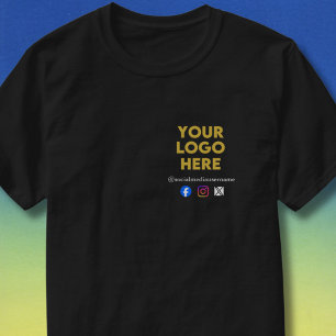 Camiseta Logotipo personalizado y negocio de redes sociales