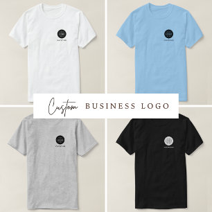 Camiseta Logotipo personalizado y negocio de texto