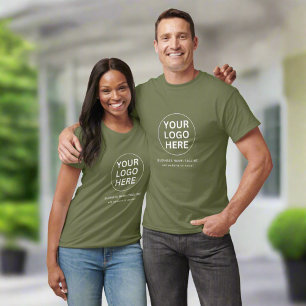 Camiseta Logotipo personalizado y texto l Uniforme empresar