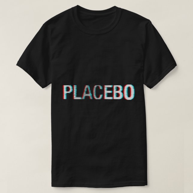 Camiseta Logotipo Placebo Glitch Classic T-Shirt (Diseño del anverso)