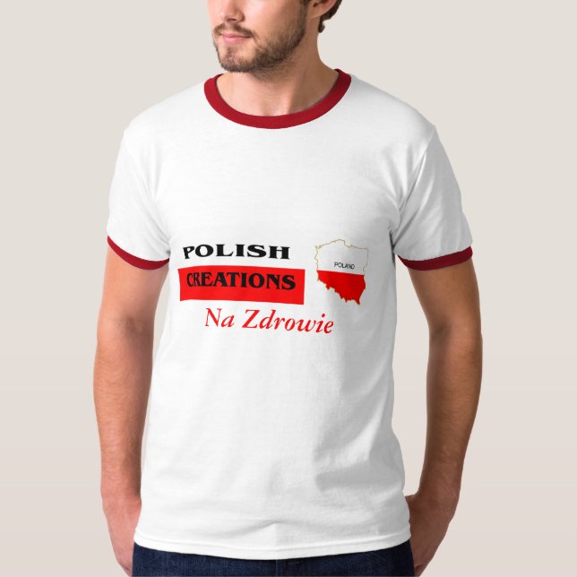 Camiseta Logotipo polaco 1, Na Zdrowie (Anverso)