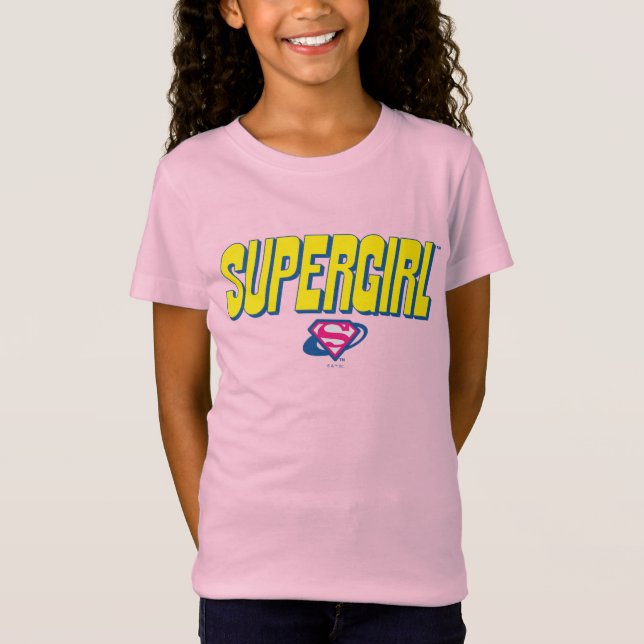 Camiseta Logotipo Pop Supergirl (Anverso)