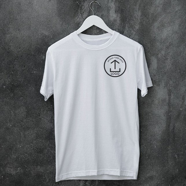 Camiseta Logotipo profesional moderno y sencillo de blanco (White Simple Modern Professional Business Logo T-Shirt)