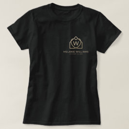 Camiseta Logotipo promocional de bienes inmuebles modernos
