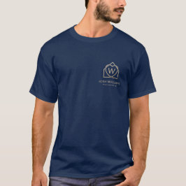 Camiseta Logotipo promocional de bienes inmuebles modernos