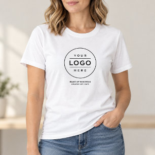 Camiseta Logotipo Redondo Nombre de la Empresa Ubicación Pe