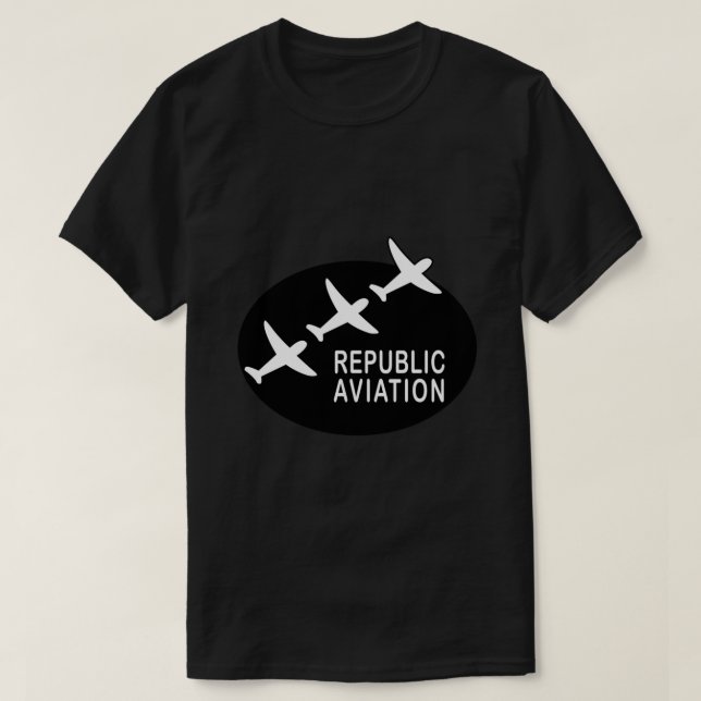 Camiseta Logotipo Repro de la aviación de la República (ver (Diseño del anverso)