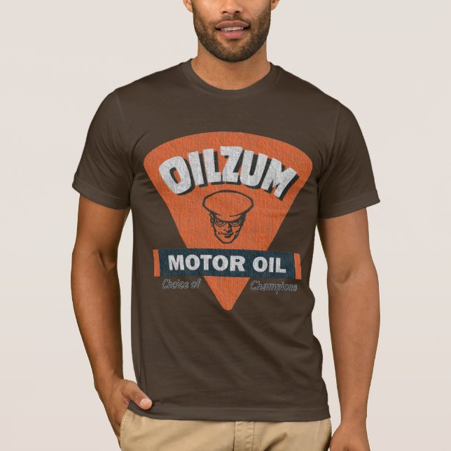 Camiseta Logotipo retro de OilZum (Anverso)