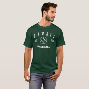 Camiseta Logotipo retro del béisbol de Hawaii