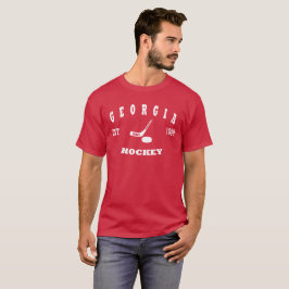 Camiseta Logotipo retro del hockey de Georgia