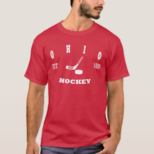 Camiseta Logotipo retro del hockey de Ohio