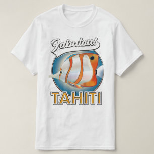 Camiseta logotipo retro fabuloso de Tahití