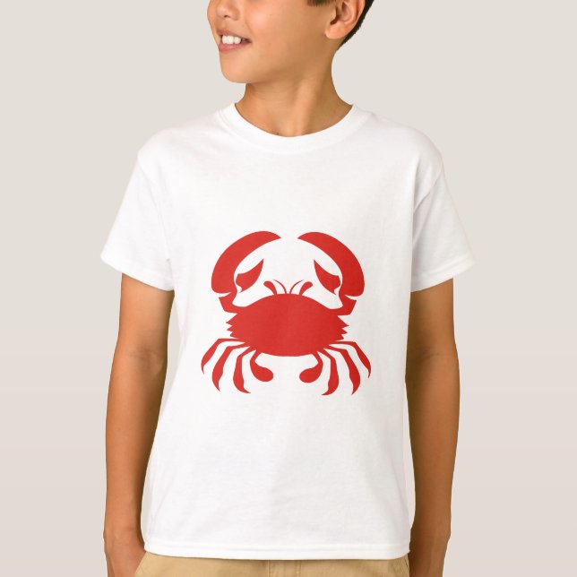 Camiseta Logotipo rojo del cangrejo (Anverso)