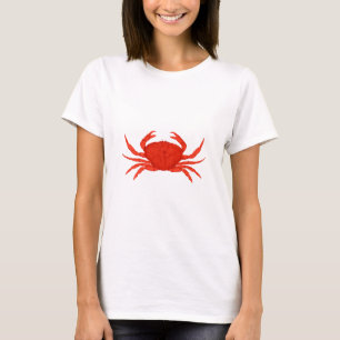 Camiseta Logotipo rojo del cangrejo de Dungeness